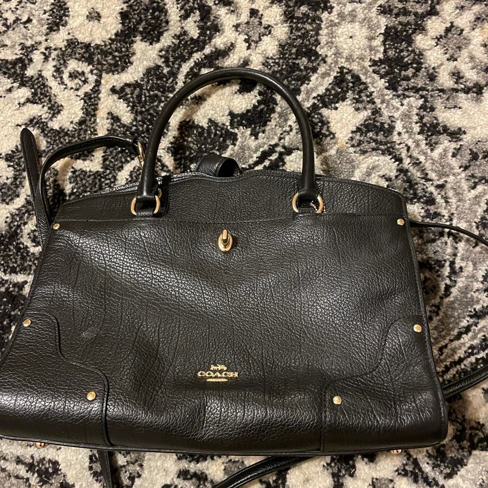 Medium black Coach crossbody